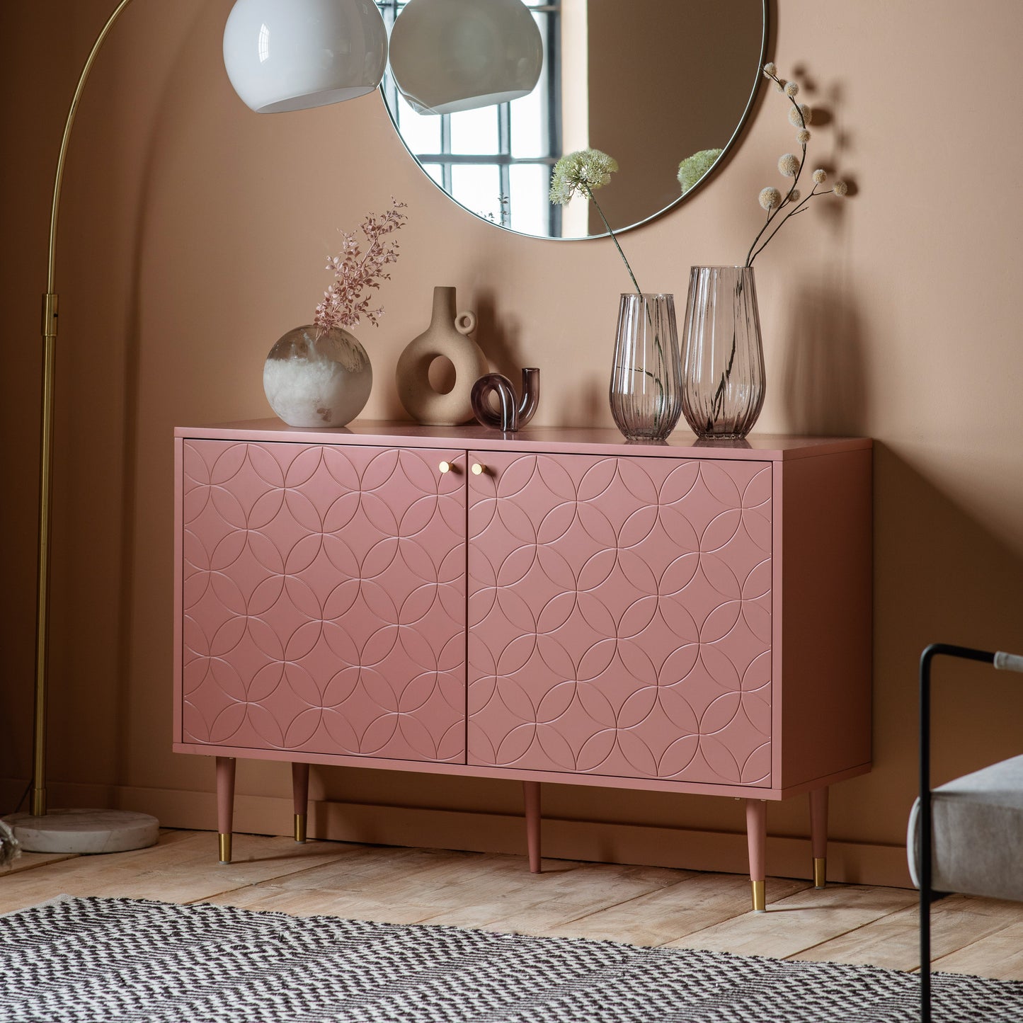 Holbrook Door Cabinet - Pink
