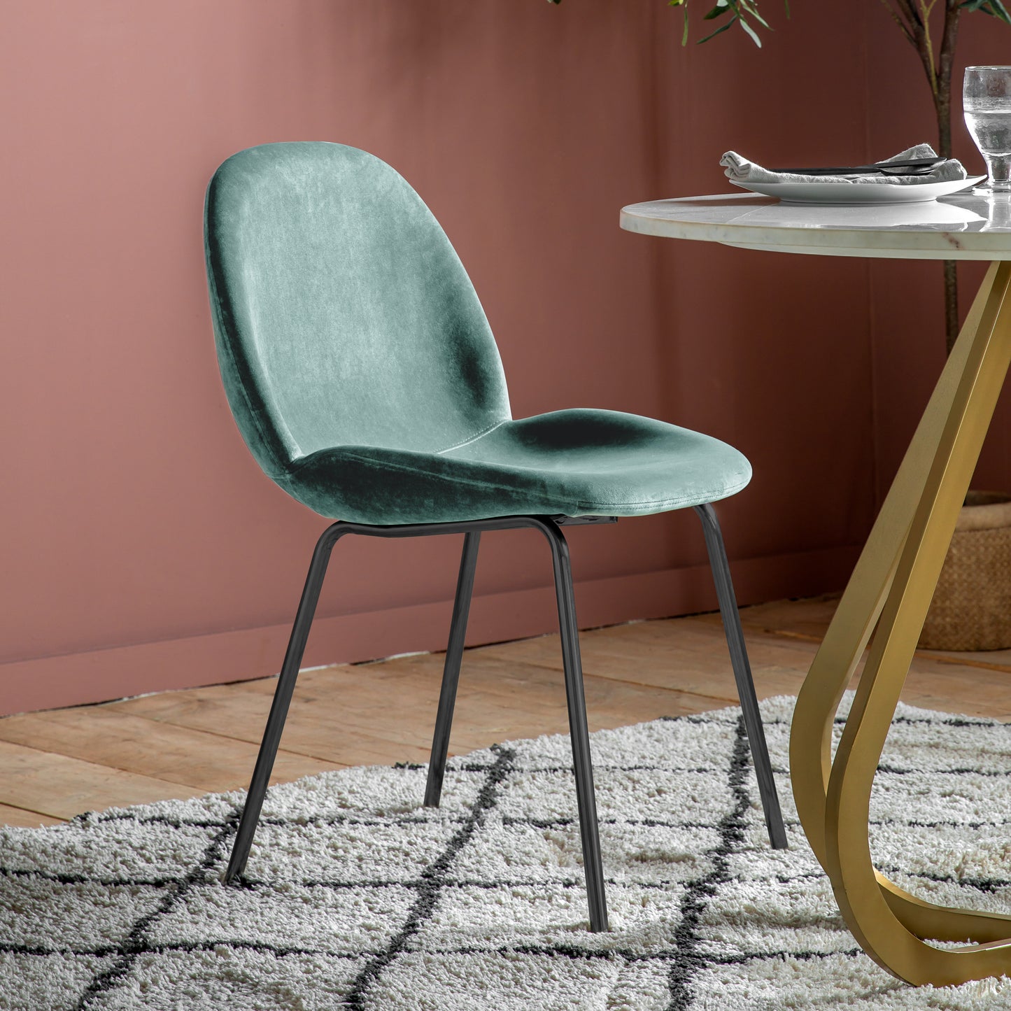 Flanagan Chair - Mint Velvet (2pk)