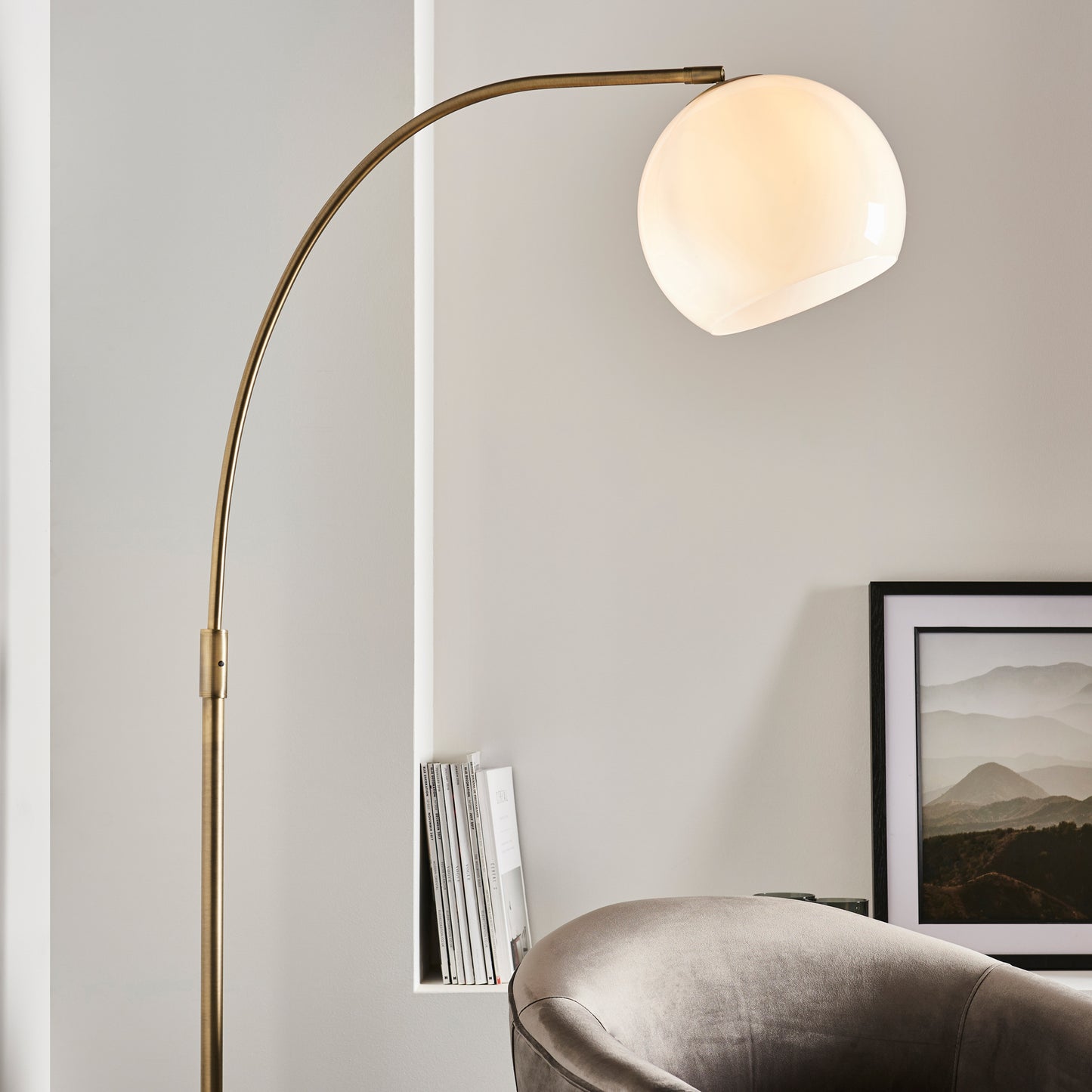 Otto Floor Lamp - Black Marble