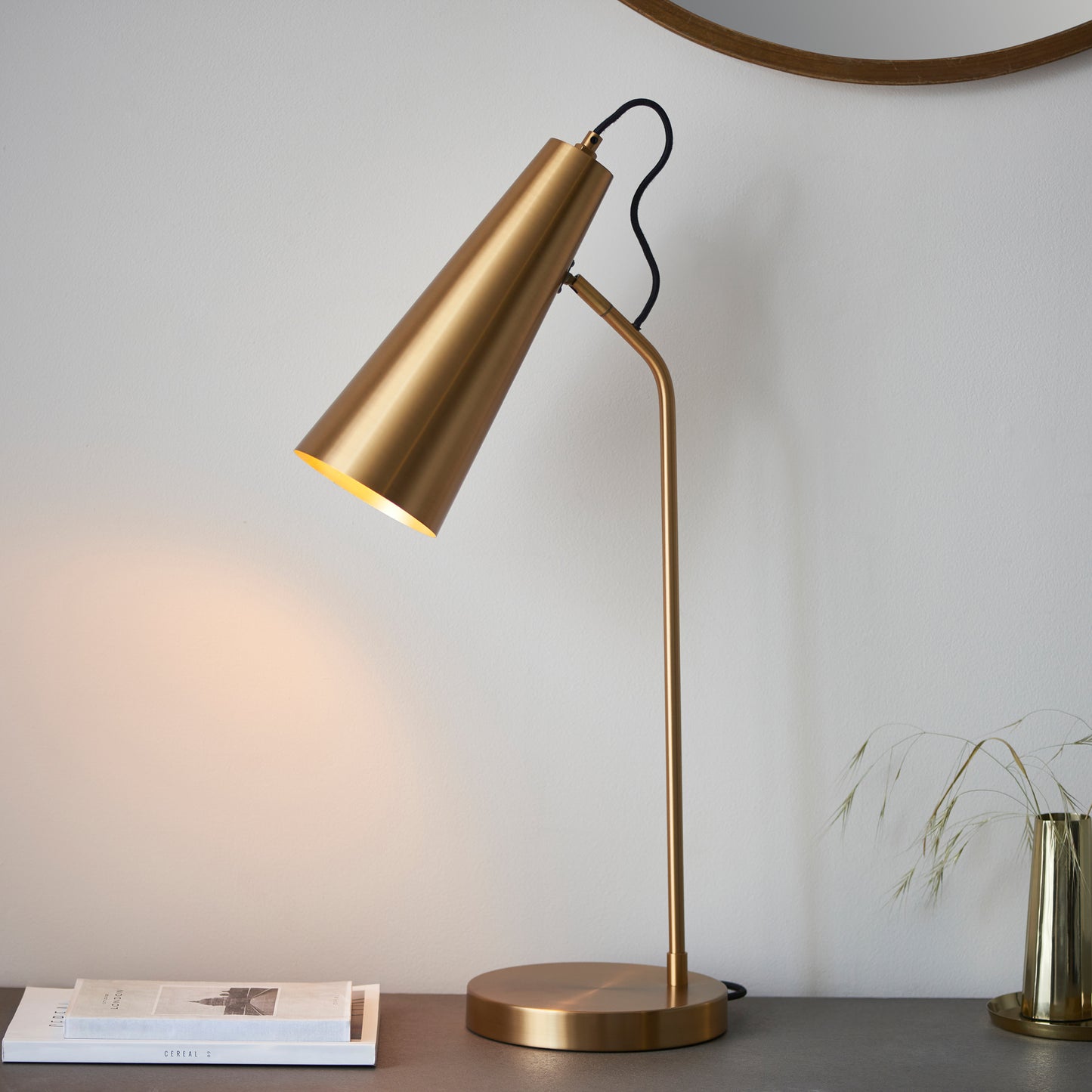 Karna Table Lamp - Antique Brass