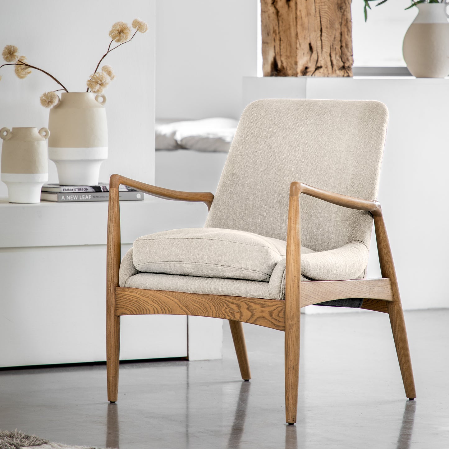 Carrera Armchair - Natural Linen