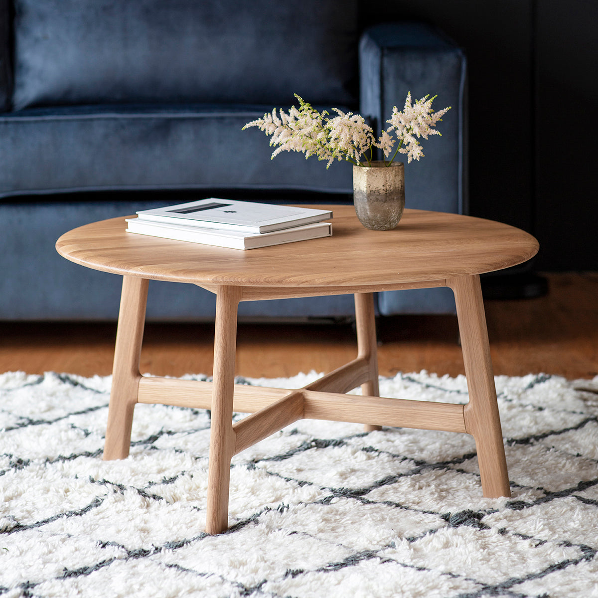 Madrid Round Coffee Table - Oak