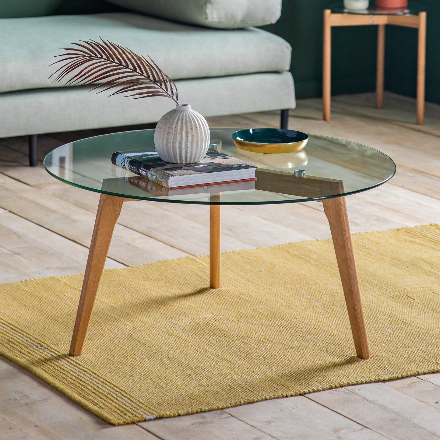 Blair Round Coffee Table - Oak