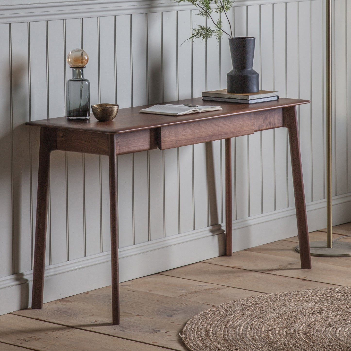 Madrid Drawer Desk - Walnut