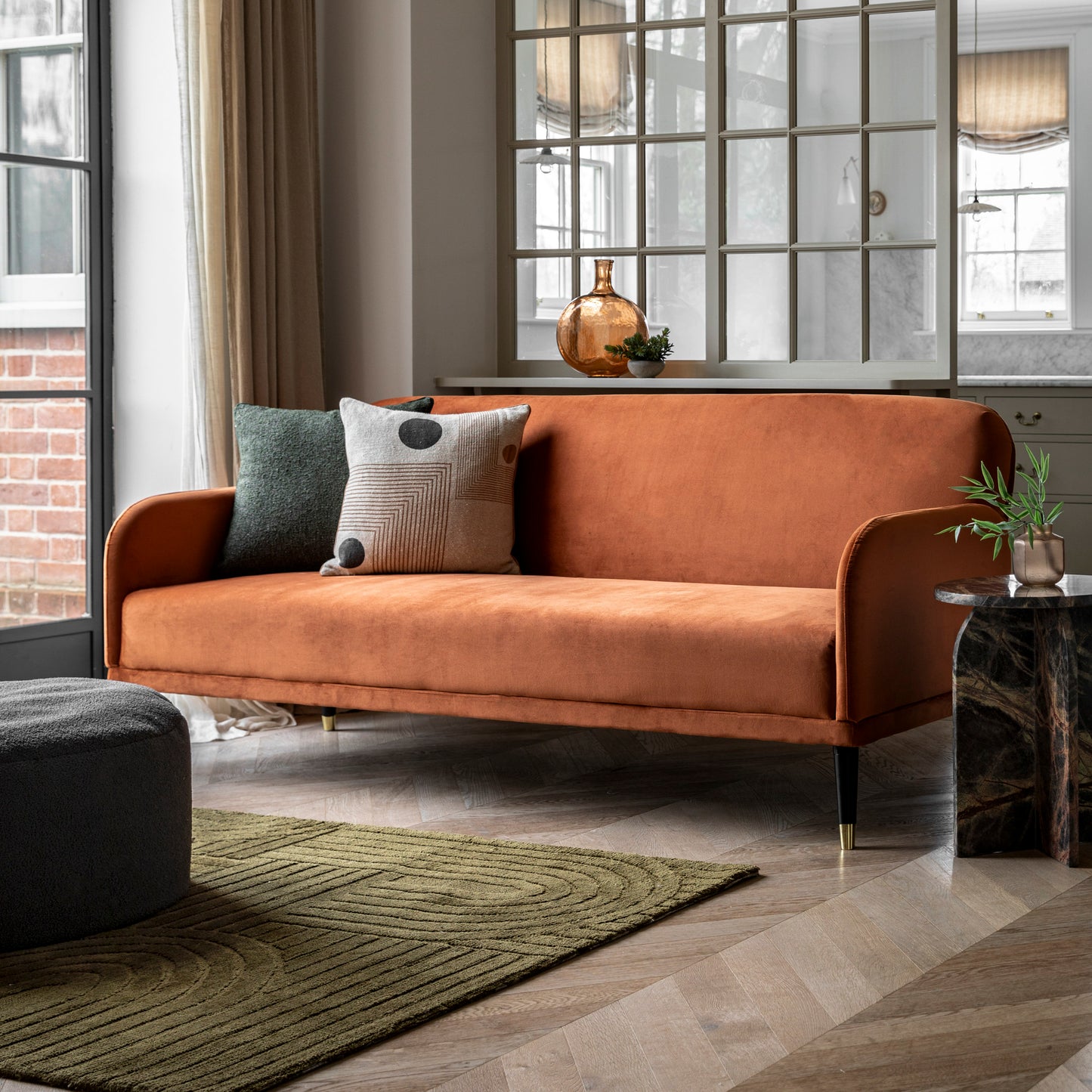 Holt Sofa Bed - Rust