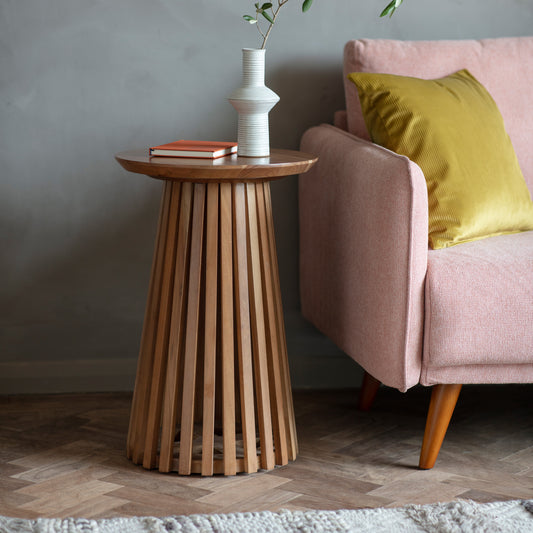 Brookland Slatted Side Table