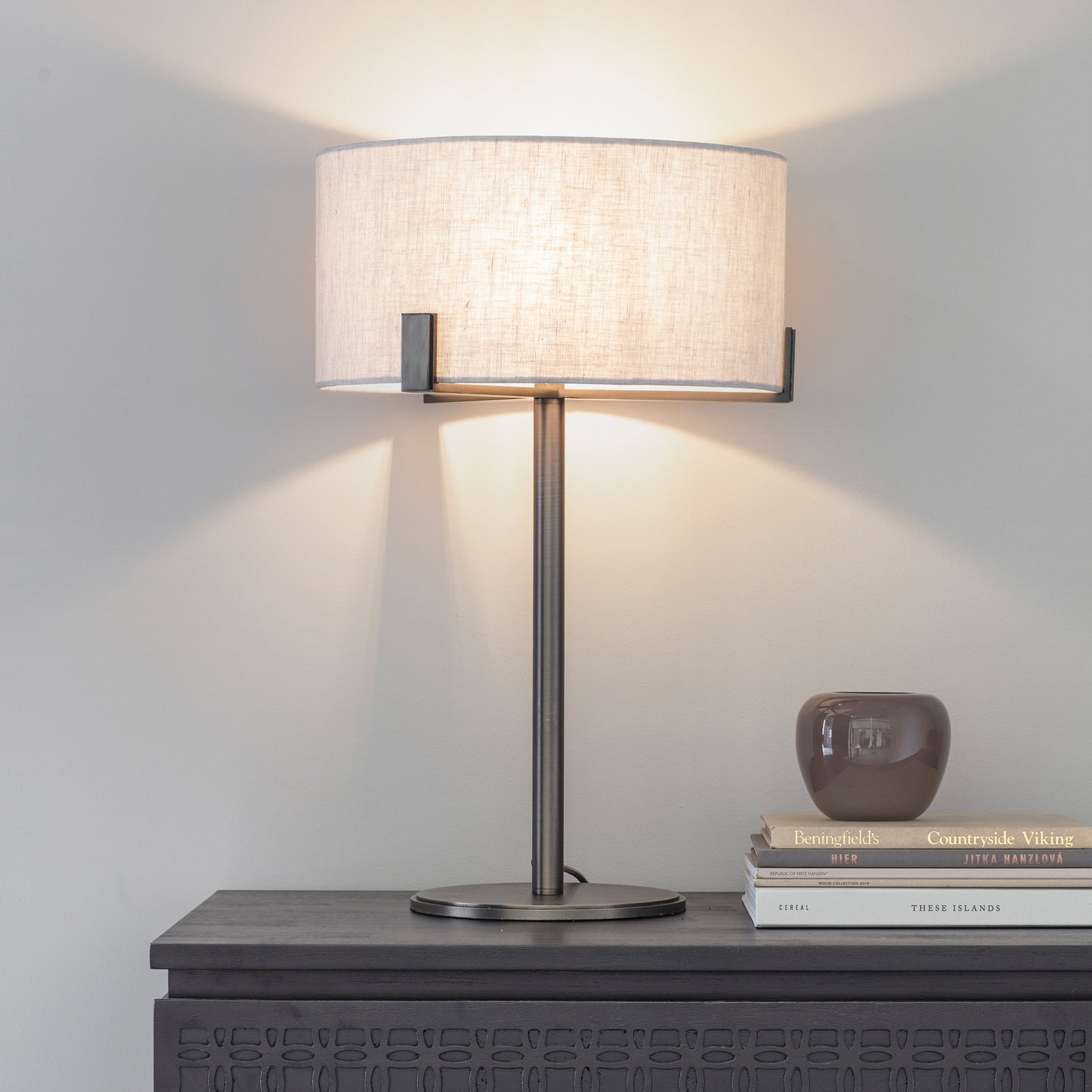 Hayfield Table Lamp - Bronze/Natural