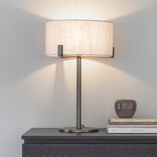 Hayfield Table Lamp - Bronze/Natural