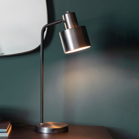 Mayfield Table Lamp - Silver / Black