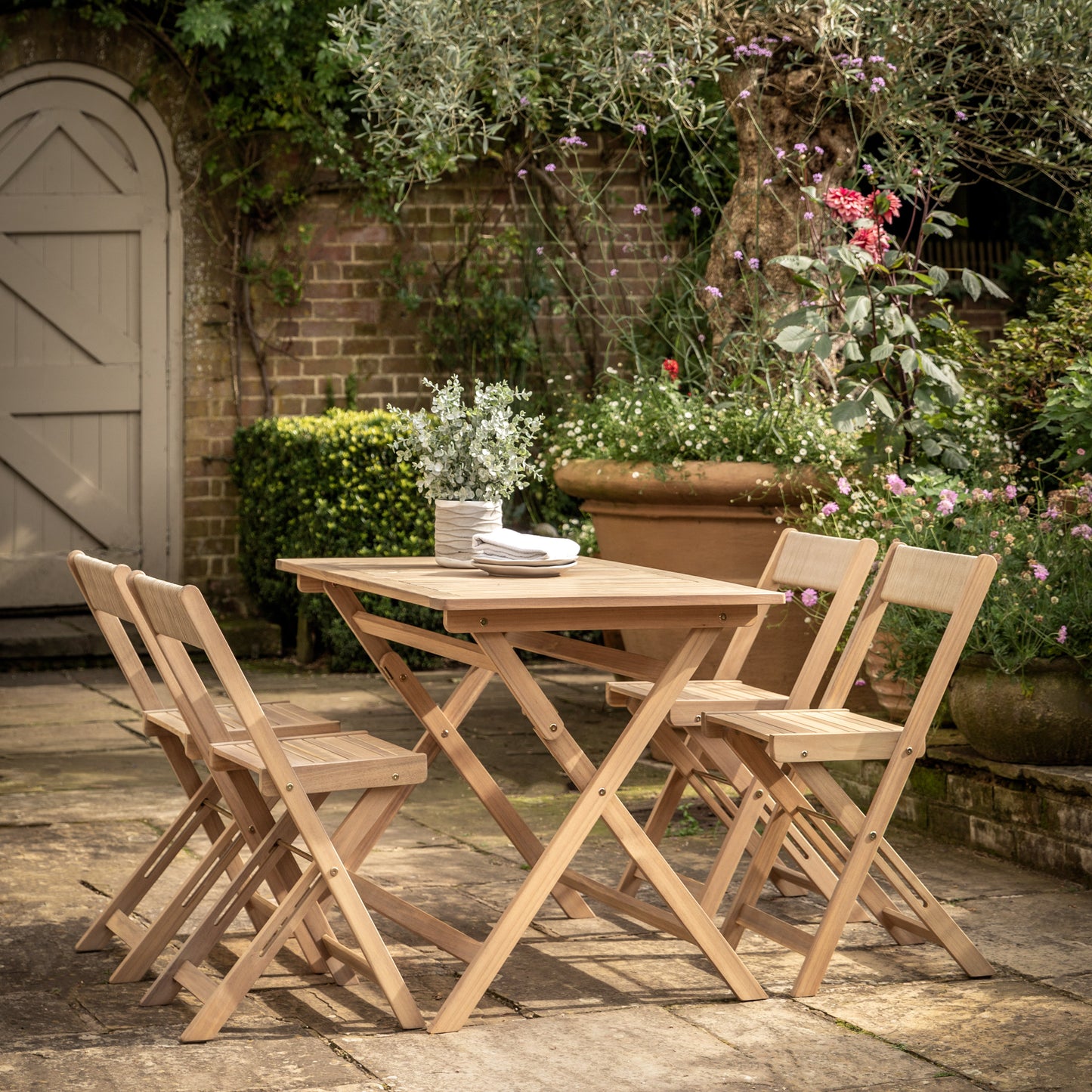 Lindos Folding Chair Natural (2pk)